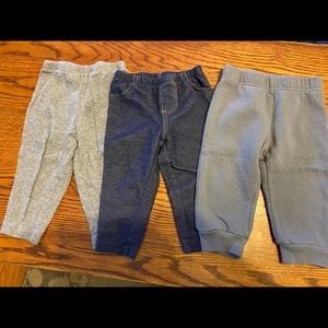 Set of 3 baby bottoms. 9 months